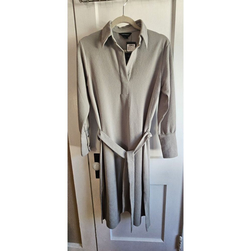 NWT Club Monaco long sleeve pullover shirt dress light green woman Sz‎ Small